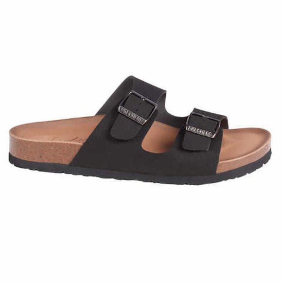 Skechers Ladies' Two Strap Sandal NWT Black - Picture 3 of 5